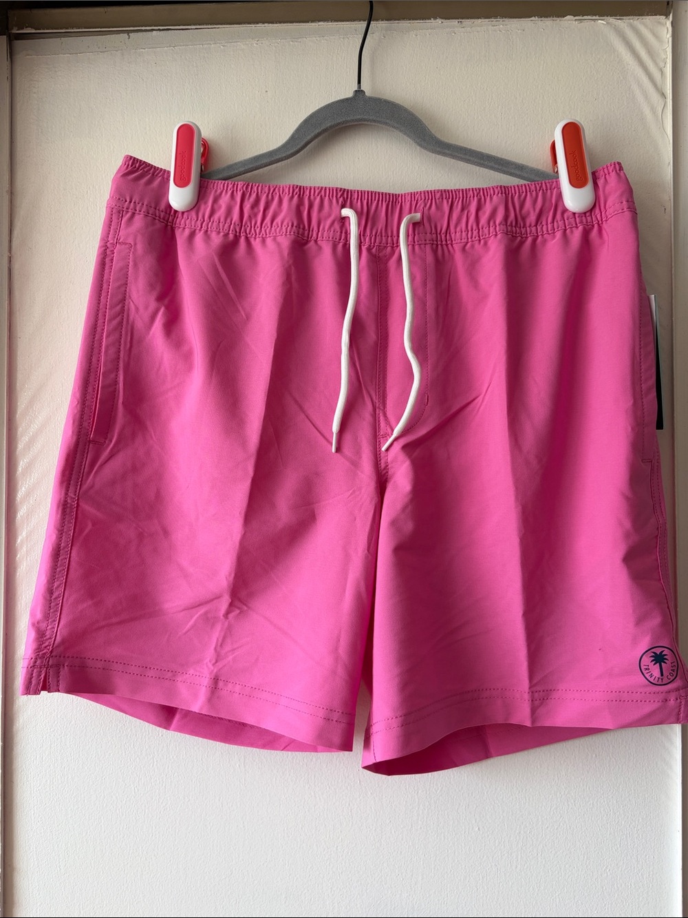 Trinity Hot Pink Swim Trunks with Back Pocket